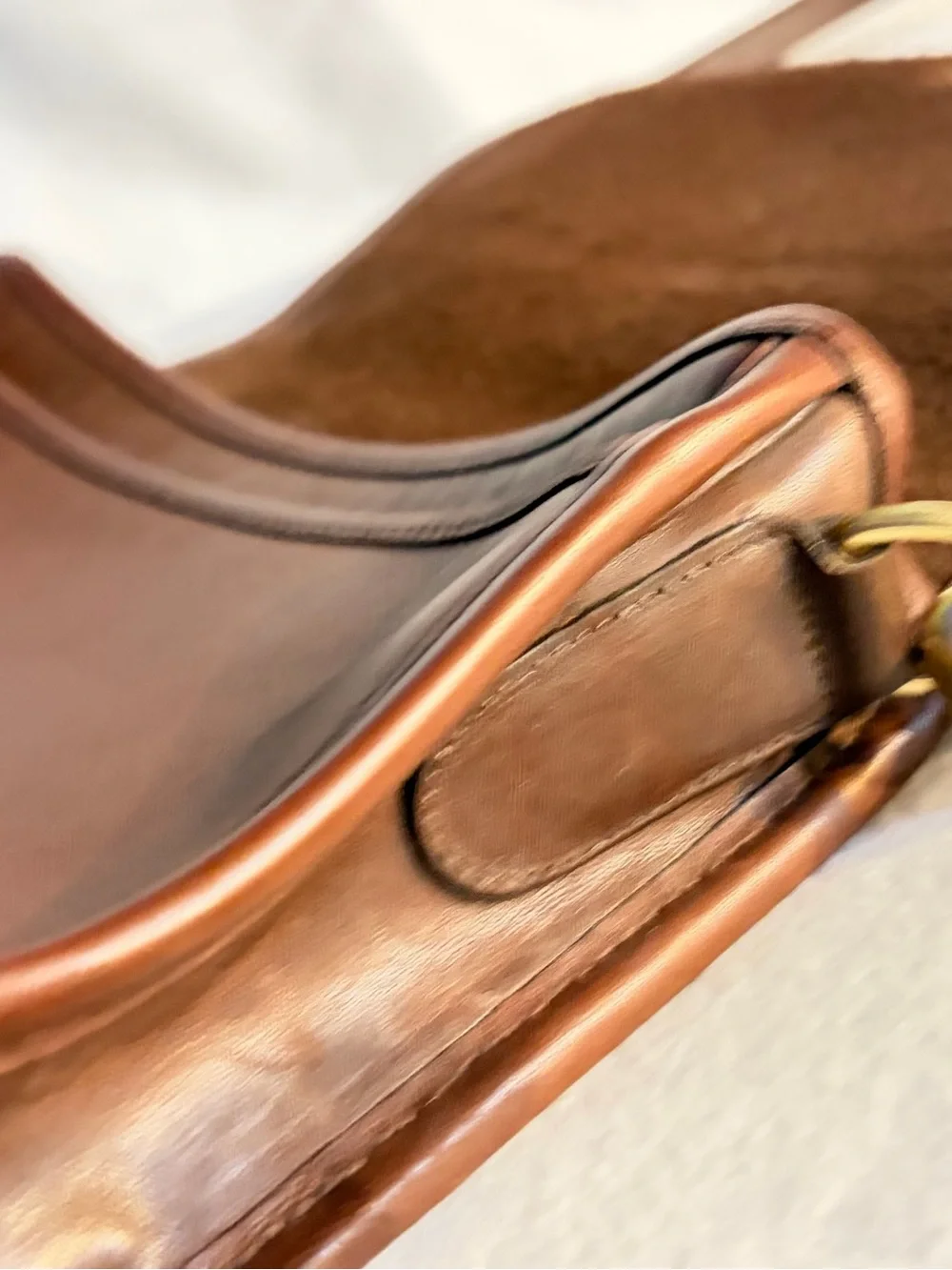 Vintage Leather Coach City Bag